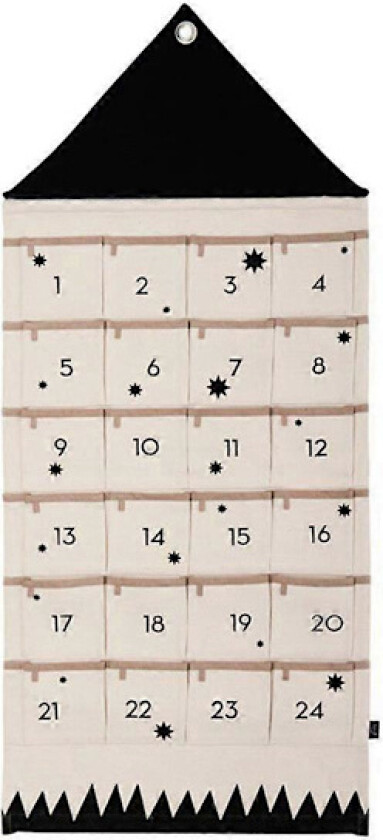 Hengende Oppbevaringsvesker,-Kalender,Stoff -Kalender med 24 Lommer,for Barn Oppbevaring Sjokolade og