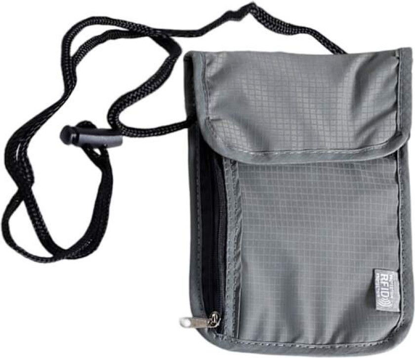 Bilde av Nakkelomme Brystlomme med RFID-beskyttelse, Lommelomme Brystlomme Nylon, Vanntett og Lett, Unisex Reisepengepose Tyverisikker Passholder