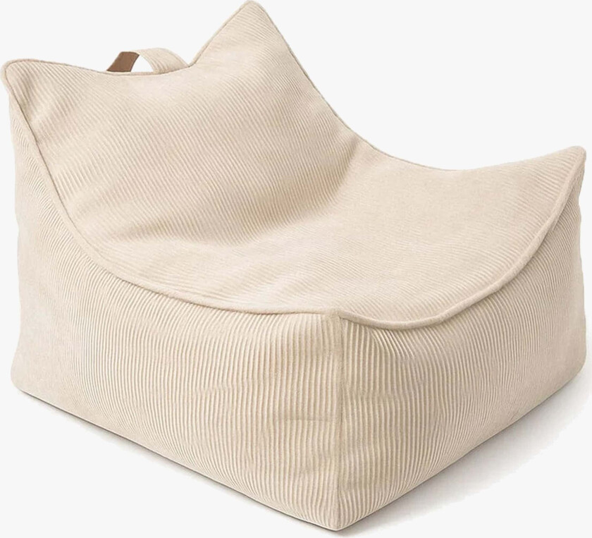 Meowbaby Slimcord Saccosekk, Beige - Sittemøbler - 100% Polyester