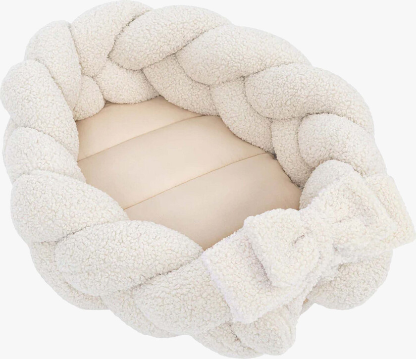 Bearly Babynest med Flettet Beskyttelse, Cream - Babynest - Polyester
