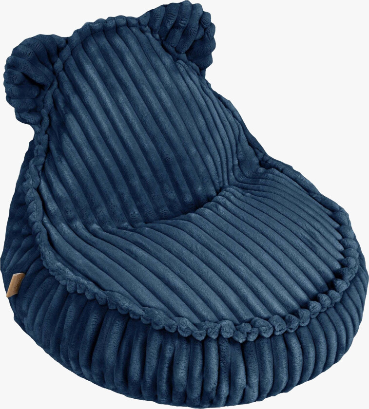 Meowbaby Churros Saccosekk Teddy, Midnight Blue - Sittemøbler - 100% Polyester