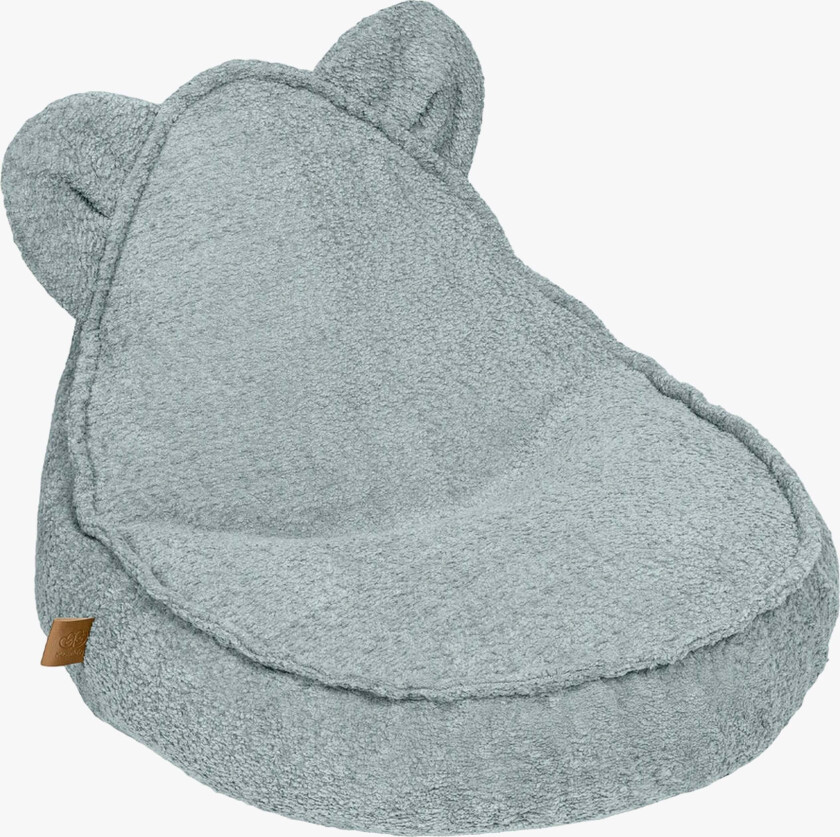 Meowbaby Boucle Saccosekk Teddy, Fresh Mint - Sittemøbler - Polyester,Elastan