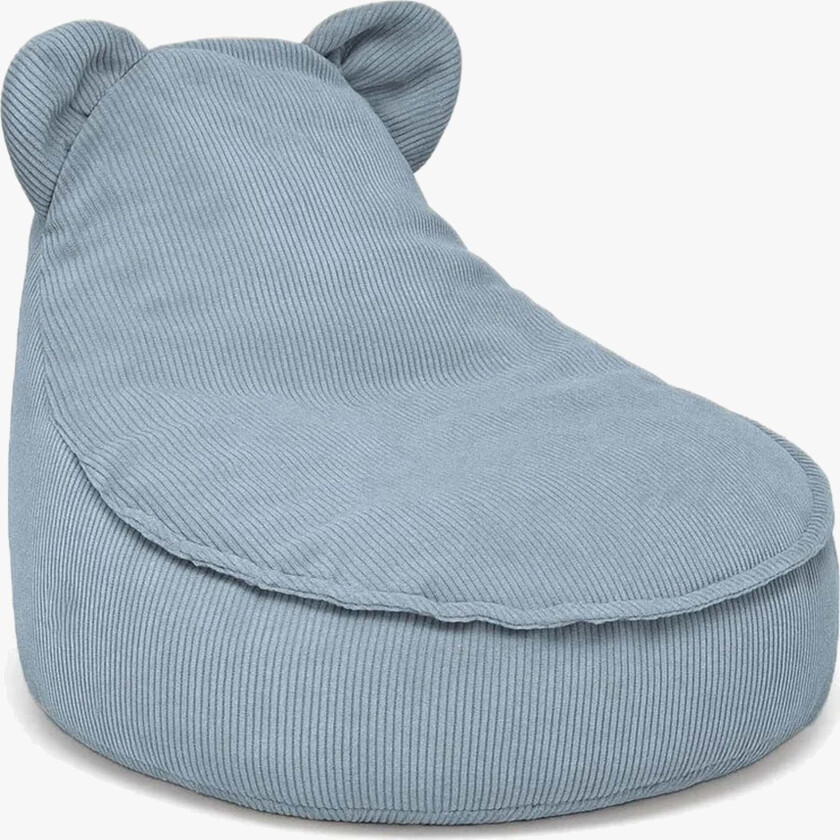 Meowbaby Slimcord Saccosekk Teddy, Turquoise - Sittemøbler - 100% Polyester