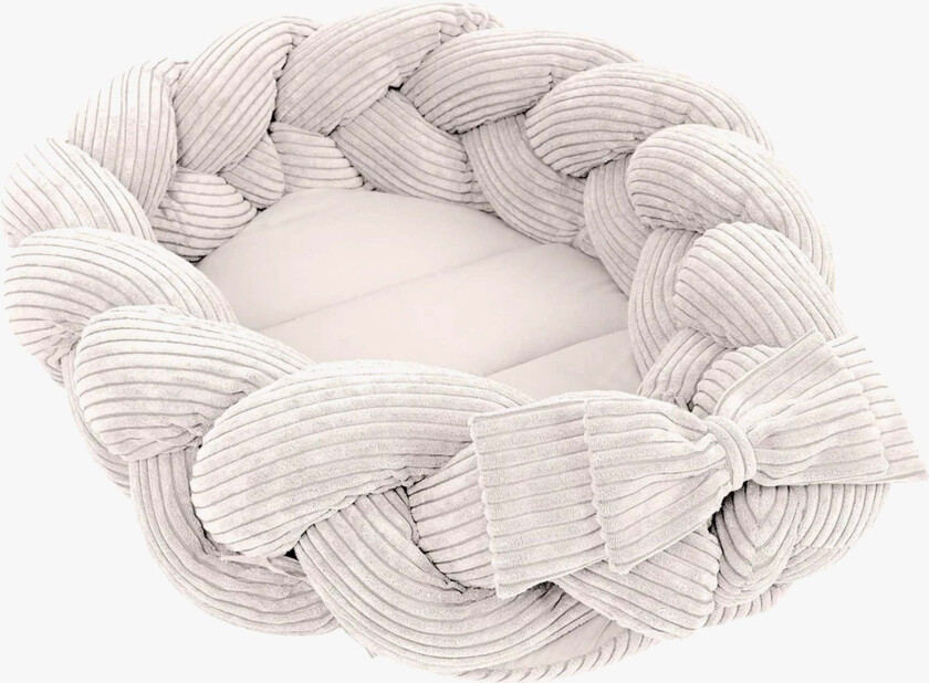 Aesthetic Babynest med Flettet Beskyttelse, Ecru - Babynest - Polyester