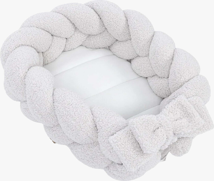 Bearly Babynest med Flettet Beskyttelse, Offwhite - Babynest - Polyester