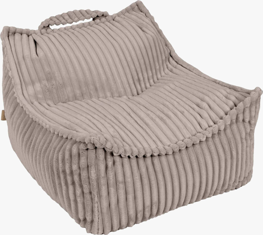 Meowbaby Churros Saccosekk, Pebble Beige - Sittemøbler - 100% Polyester