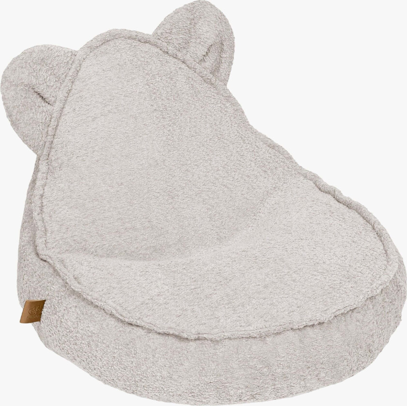 Meowbaby Boucle Saccosekk Teddy, Champagne Ecru - Sittemøbler - Polyester,Elastan