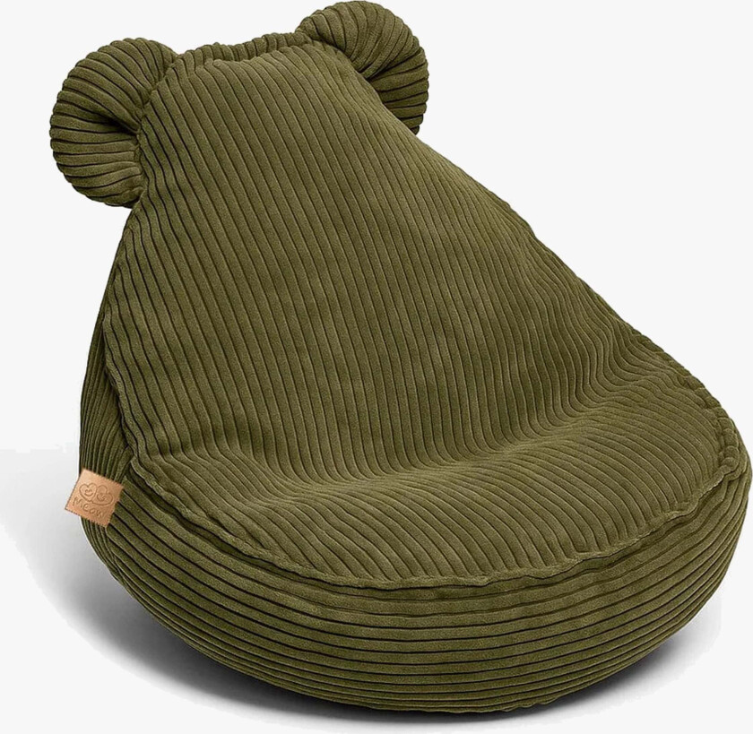 Meowbaby Aesthetic Saccosekk Teddy, Khaki - Sittemøbler - 100% Polyester