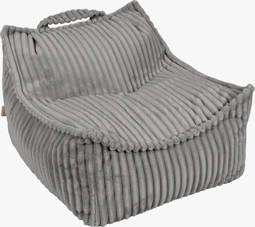 Meowbaby Churros Saccosekk, Moondust Grey - Sittemøbler - 100% Polyester