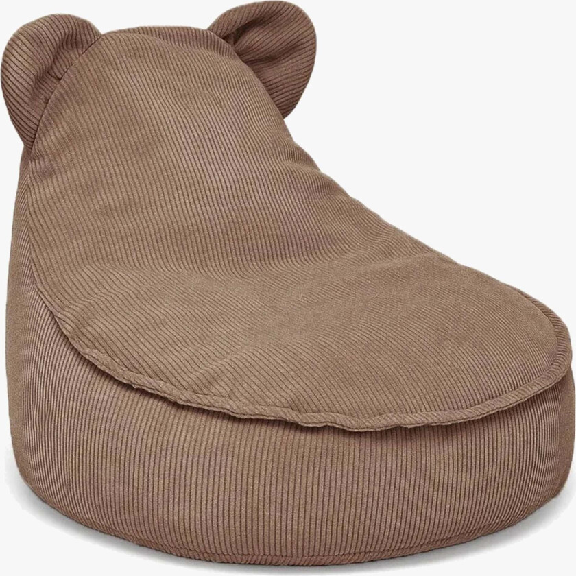 Meowbaby Slimcord Saccosekk Teddy, Brown - Sittemøbler - 100% Polyester