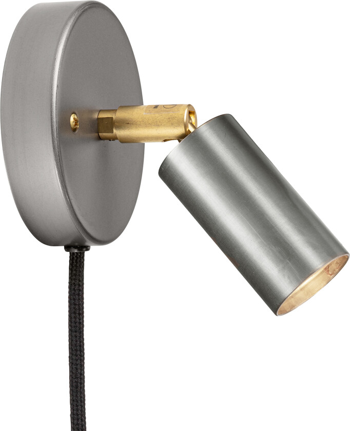 Starlight 1 spotlight with cable – Raw steel - Spotlights - Jonas Bohlin - Sølv