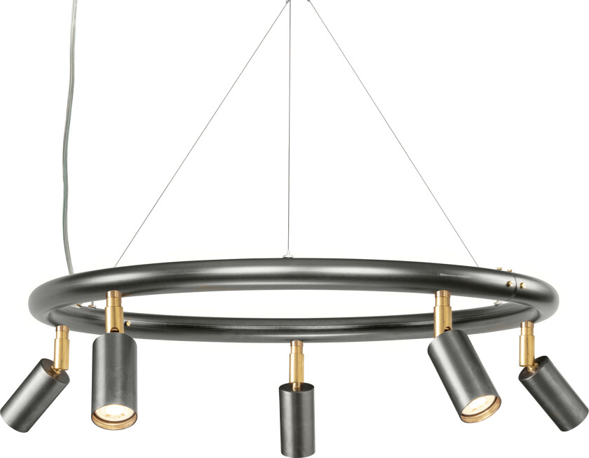 Starlight chandelier Ø60cm – Raw steel - Lysekroner - Jonas Bohlin - Sølv