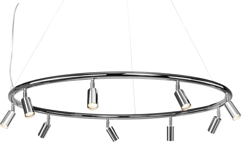 Starlight chandelier Ø100cm – Nickel-plated brass - Lysekroner - Jonas Bohlin - Sølv