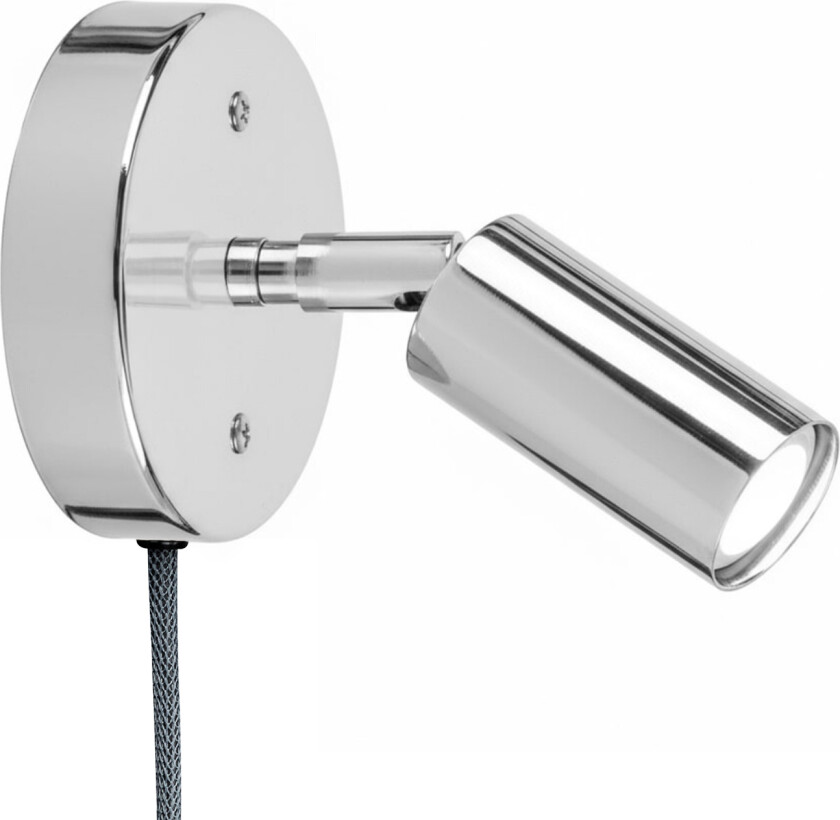 Starlight 1 spotlight with cable – Nickel-plated brass - Spotlights - Jonas Bohlin - Sølv