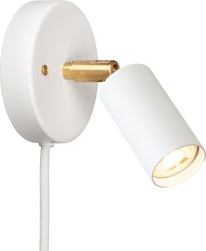 Starlight 1 spotlight with cable – White textured lacquer RAL 9016 - Spotlights - Jonas Bohlin - Hvit