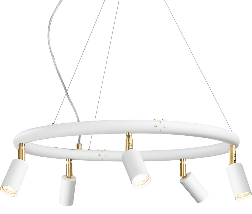 Starlight chandelier Ø60cm – White textured lacquer RAL 9016 - Lysekroner - Jonas Bohlin - Hvit