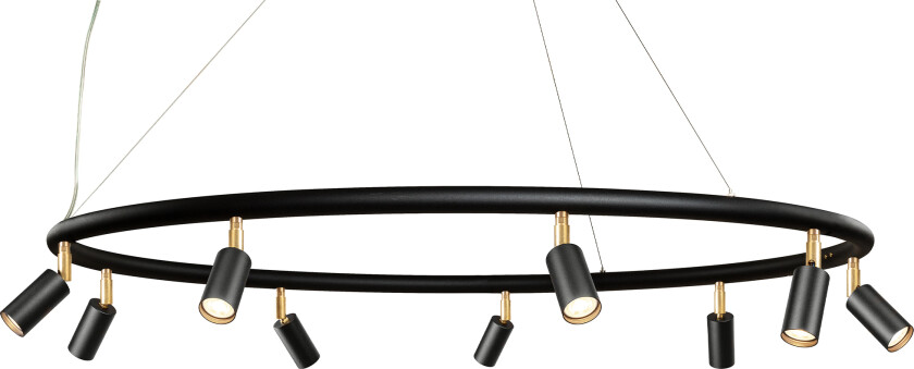 Starlight chandelier Ø100cm – Black textured lacquer RAL 9005 - Lysekroner - Jonas Bohlin - Svart
