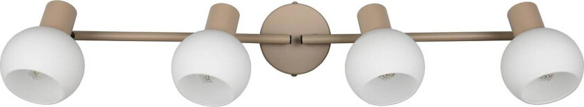 Taklampe Boba, 4 lyskilder, beige, E14, metall