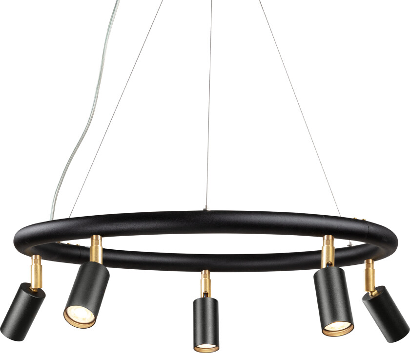Starlight chandelier Ø60cm – Black textured lacquer RAL 9005 - Lysekroner - Jonas Bohlin - Svart