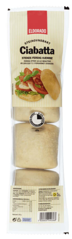 Ciabatta Steinovnsbakt 4x62g