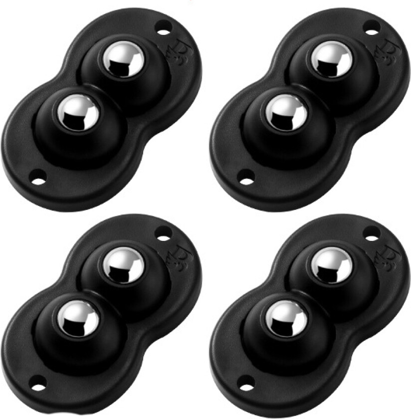 Bilde av 16 stk selvklebende møbelhjul med kulelager - stillegående og enkel bevegelse