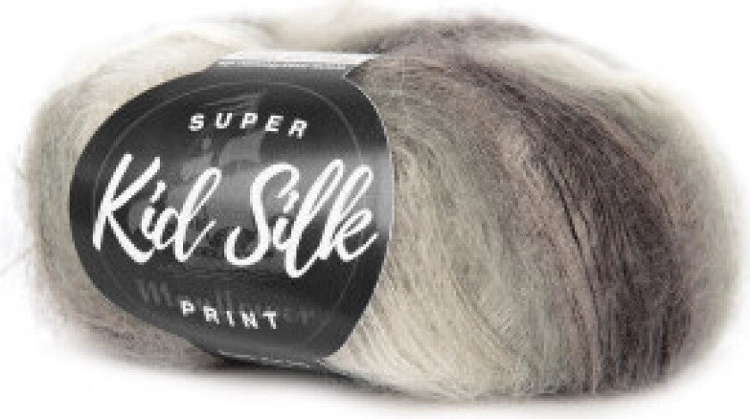Super Kid Silk Print Garn 15 Vintersesong