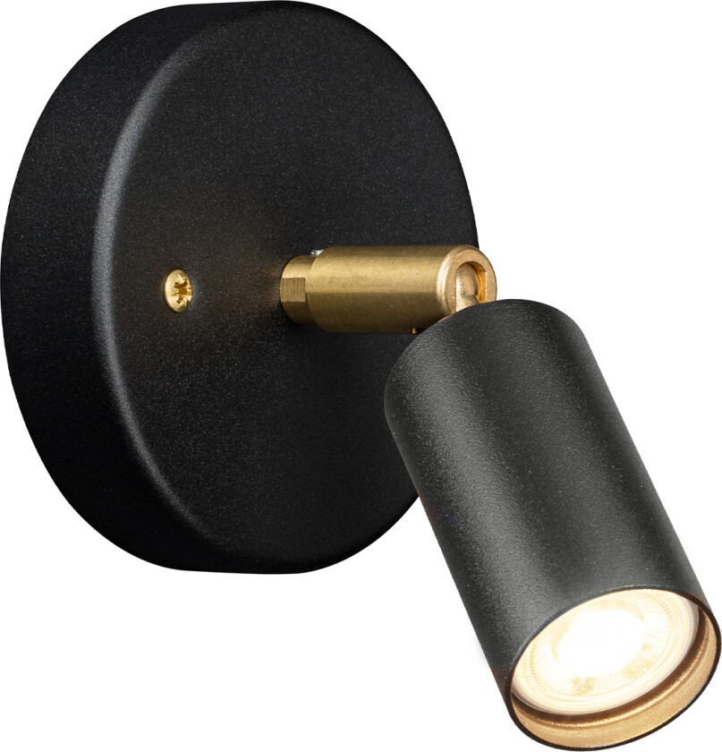 Starlight 1 spotlight fixed installation – Black textured lacquer RAL 9005 - Spotlights - Jonas Bohlin - Svart