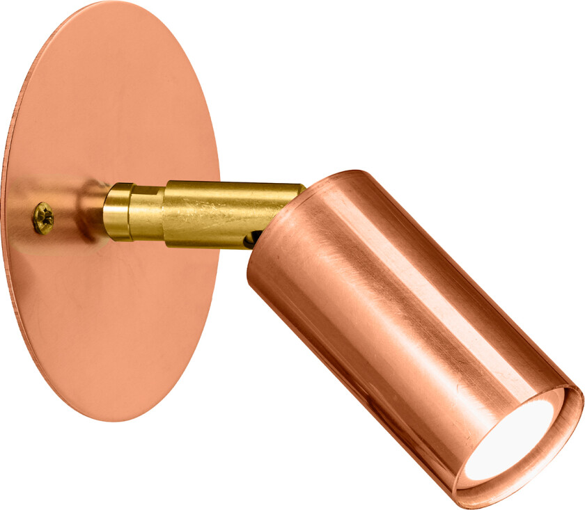 Starlight 1 spotlight fixed wall plate – Raw copper - Spotlights - Jonas Bohlin - Bronse