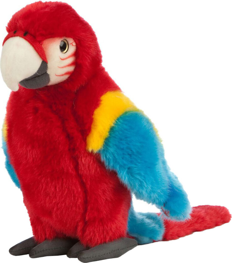 Kosedyr - 25x16 cm - Ara - Rød - - OneSize - Kosedyr