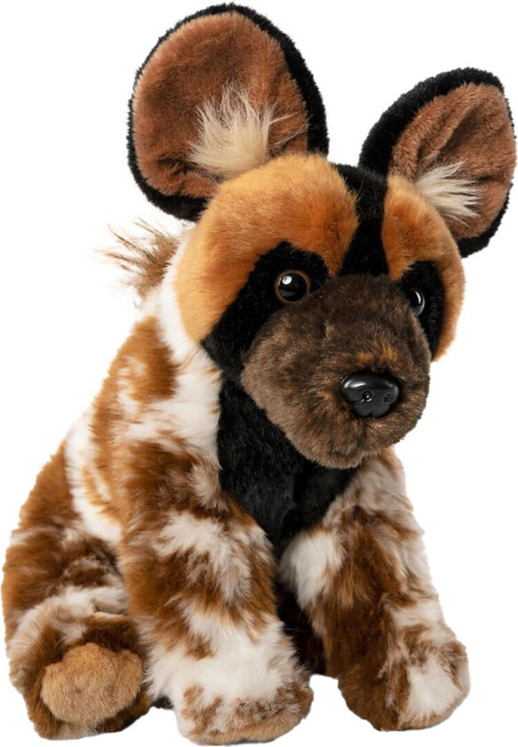 Kosedyr - 24x16 cm - afrikansk villhund - Brun/Sva - - OneSize - Kosedyr