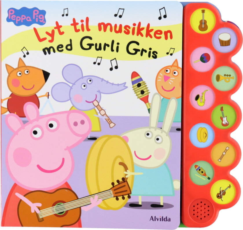 Bok med lyd - Lytt til musikken med Peppa Gris - - OneSize - Bok m. lyd