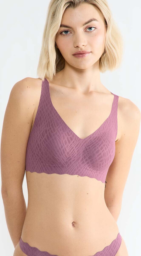 Zero Feel Bliss bralette BH, lilla, Størrelse: S, Kvinner
