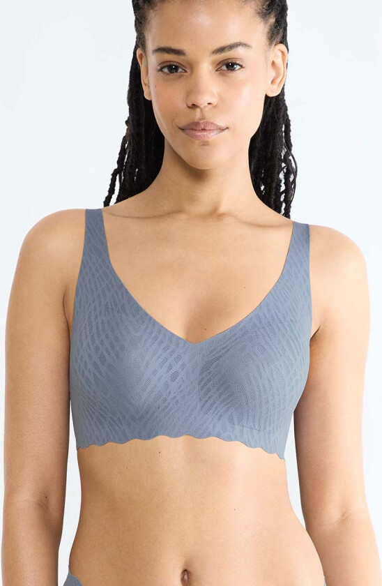 Zero Feel Bliss bralette BH, blå, Størrelse: XL, Kvinner