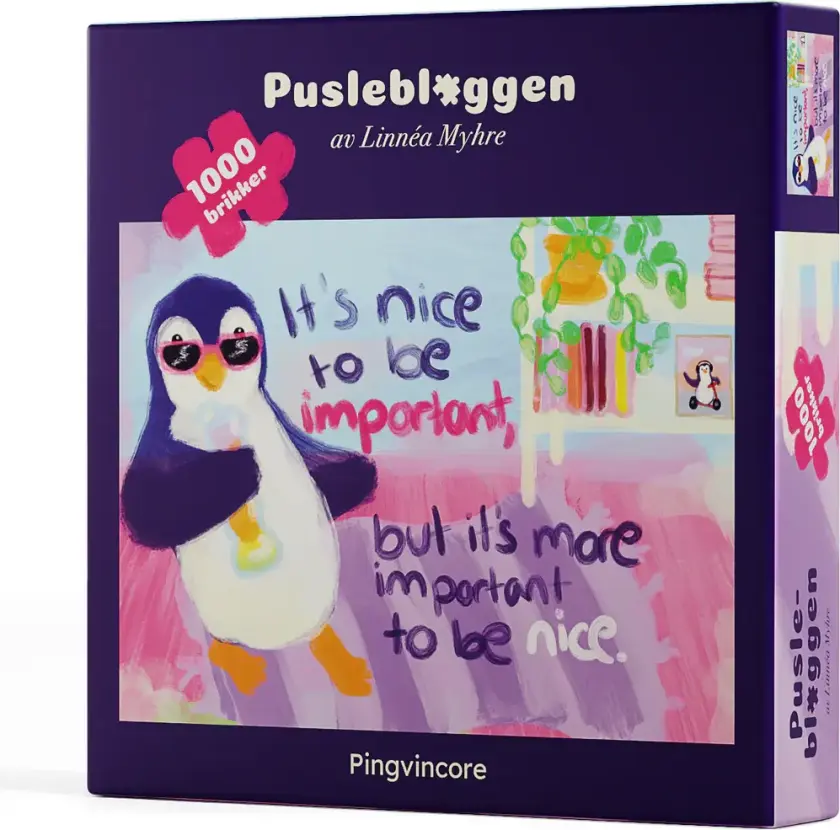 Puslespill 1000 Puslebloggen Pingvincore