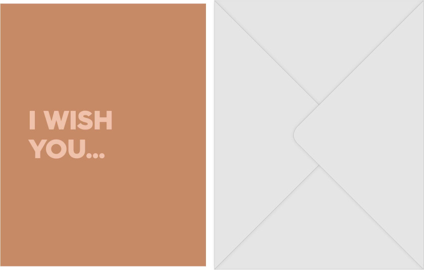 Bilde av Gratulasjonskort, "I wish you..." med konvolutt