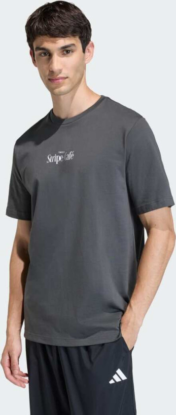 COFFEE CAFE DONUT BOX GRAPHIC T-SKJORTE