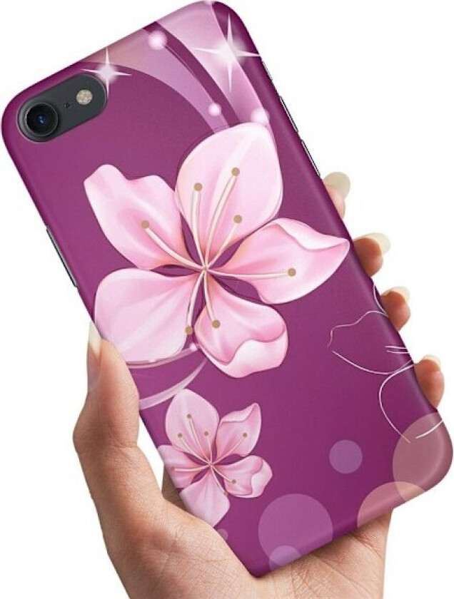 iPhone 7/8/SE - Deksel/Mobildeksel Hvit Blomst