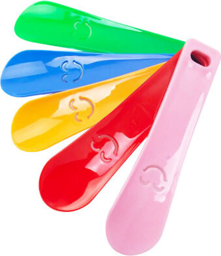 5-pakning Skohorn Barn, Plast Skohorn Lite 15cm Kort Skohorn, Bærbart Mini Skohorn for Kvinner, Menn, Eldre Enkel Fottøyhjelp