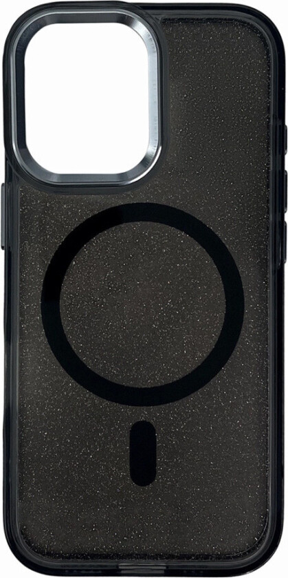 Glitter MagSafe-deksel for iPhone 16e - Svart