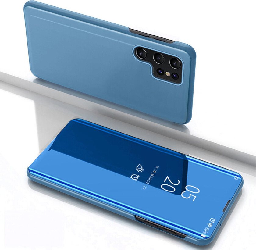 Clear View Flipdeksel for Samsung Galaxy S25 Ultra - Blå