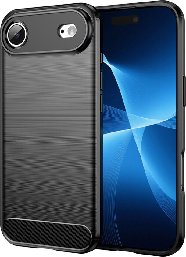 Karbondeksel for iPhone 17 Air - Svart