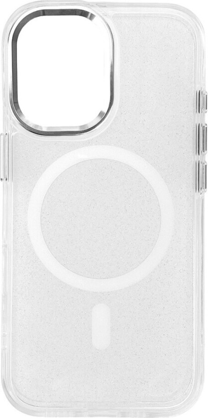 Glitter MagSafe Deksel for iPhone 16e - Hvit