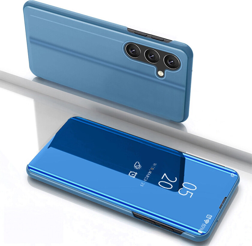 Clear View Flip Deksel for Samsung Galaxy S25+ - Blå