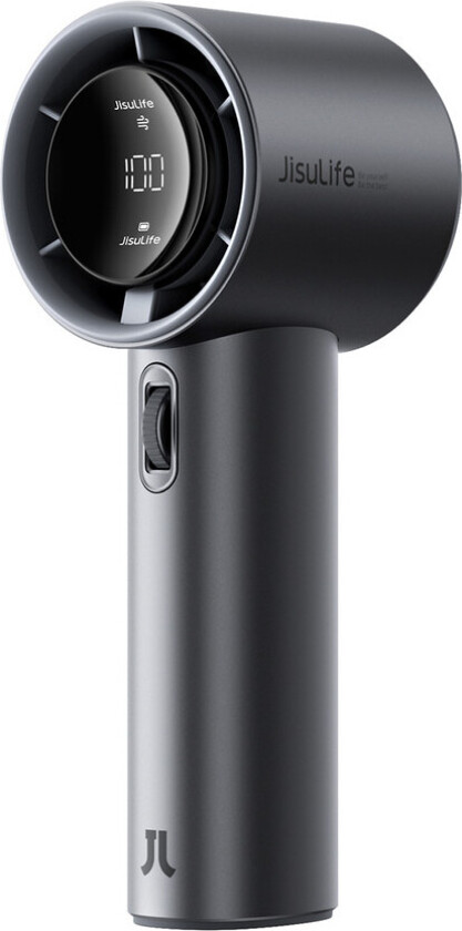Jisulife Pro1 S Mini Håndholdt Vifte - 5000mAh, USB-C - Mørk Grå