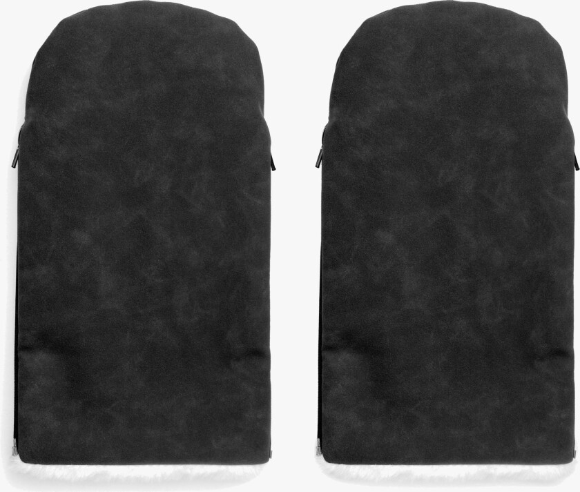 KONG.WALTHER Østerbro Faux Suede Barnevognvotter, Black - Håndvarmere - 100% Polyester