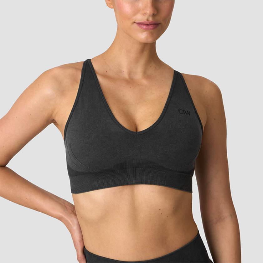 Sculpt Sømløs Sports-bh Svart