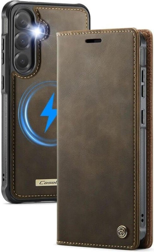 CaseMe mobildeksel C49 2i1 Samsung Galaxy S25 FE – Coffee