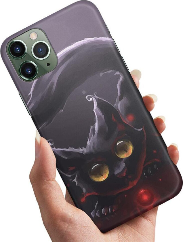iPhone 12/12 Pro - Deksel/Mobildeksel Svart Katt