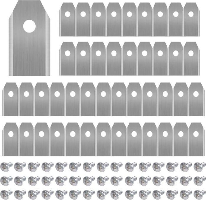 45 x titanblader til alle Husqvarn/Automower/Yardforce/Gardena robotgressklippere (3g-0,75mm) reserveblader