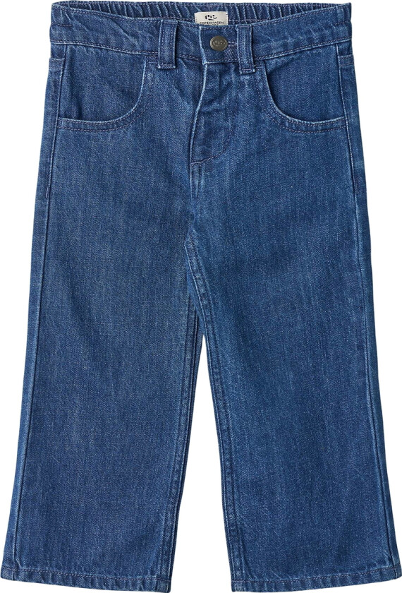 Jeans - Pocket Broderi - Dark Indigo Blue - - 2 år (92) - Jeans